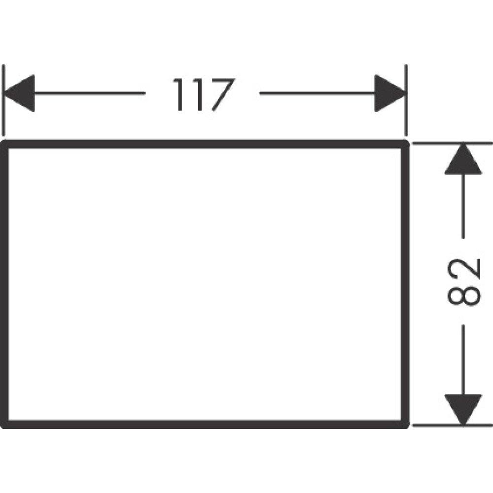 Панель металлическая Axor MyEdition, 150 мм, 47905950, шлифованная медь