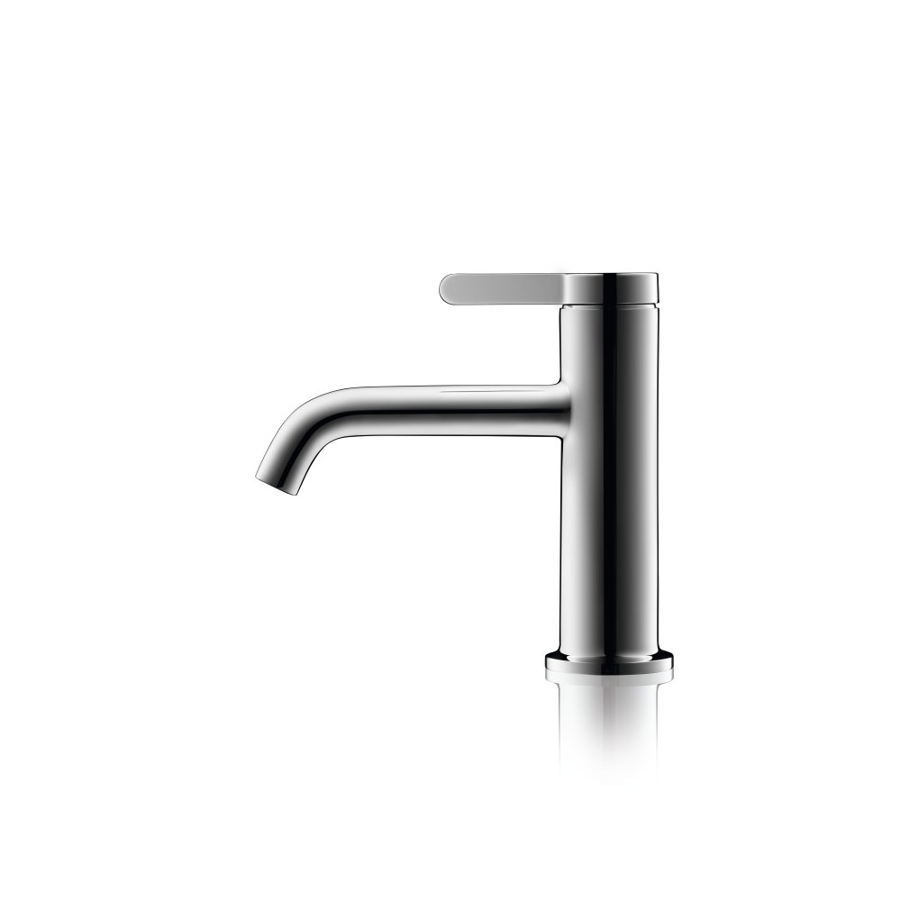 Смеситель для раковины Axor One, 70, однорычажный, с рычаговой рукояткой, со сливным гарнитуром, 48001950, шлифованная медь