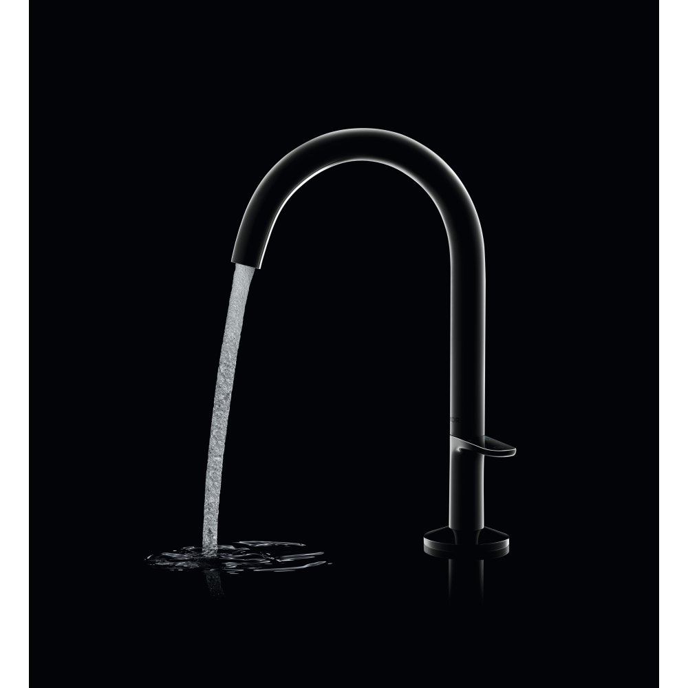 Смеситель для раковины Axor One Select, 170, со сливным клапаном Push-Open, 48020310, шлифованное красное золото