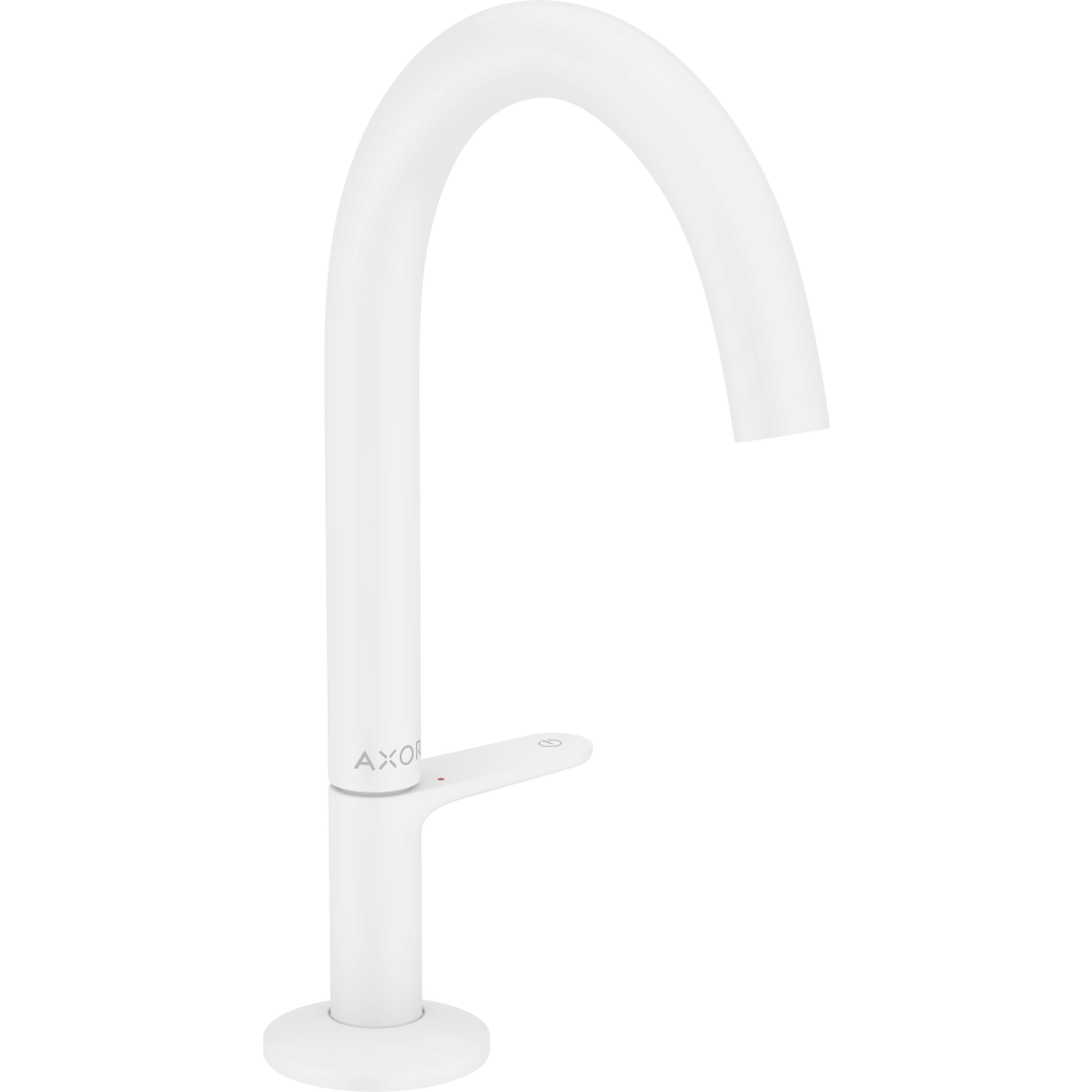 Смеситель для раковины Axor One Select 170, со сливным клапаном Push-Open, 48020700, матовый белый