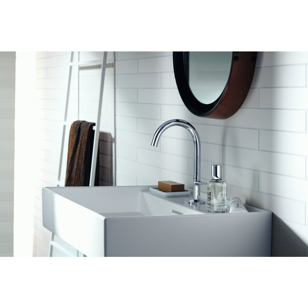 Смеситель для раковины Axor One Select 170, со сливным клапаном Push-Open, 48020700, матовый белый