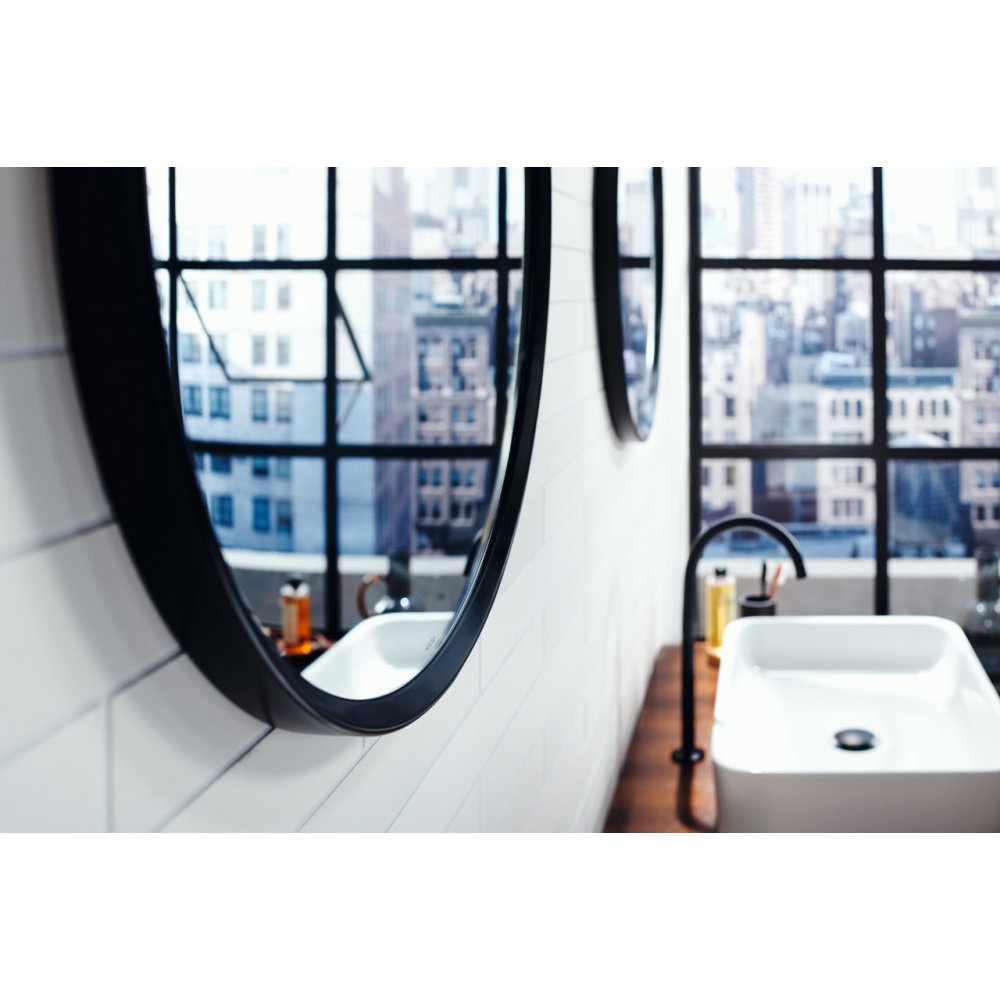 Смеситель для раковины Axor One Select, 260, со сливным клапаном Push-Open, 48030330, полированный черный хром 