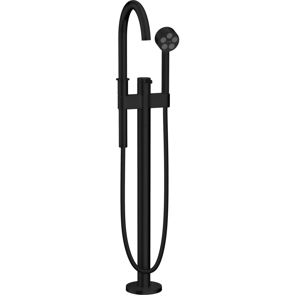 Смеситель для ванны однорычажный, напольный Axor One, 48440670, матовый черный