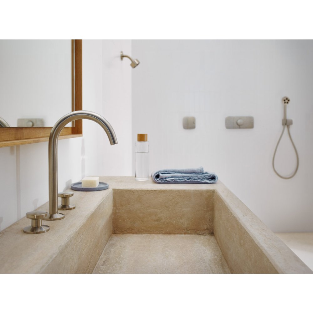 Верхний душ Axor One, 75 1jet, EcoSmart, с держателем, 48490140, шлифованная бронза