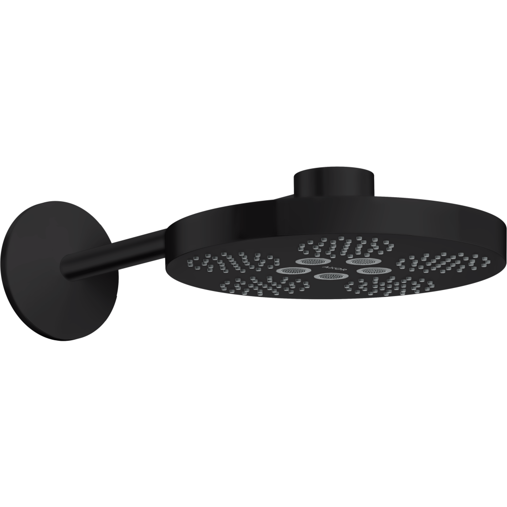 Верхний душ Axor One, 280 2jet, с держателем, 48492670, матовый черный