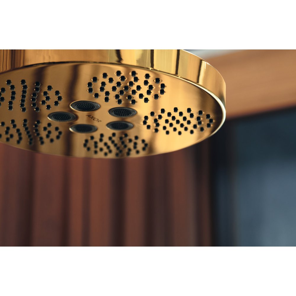 Верхний душ Axor One, 280 2jet, с потолочным подсоединением, 48494300, полированное красное золото 