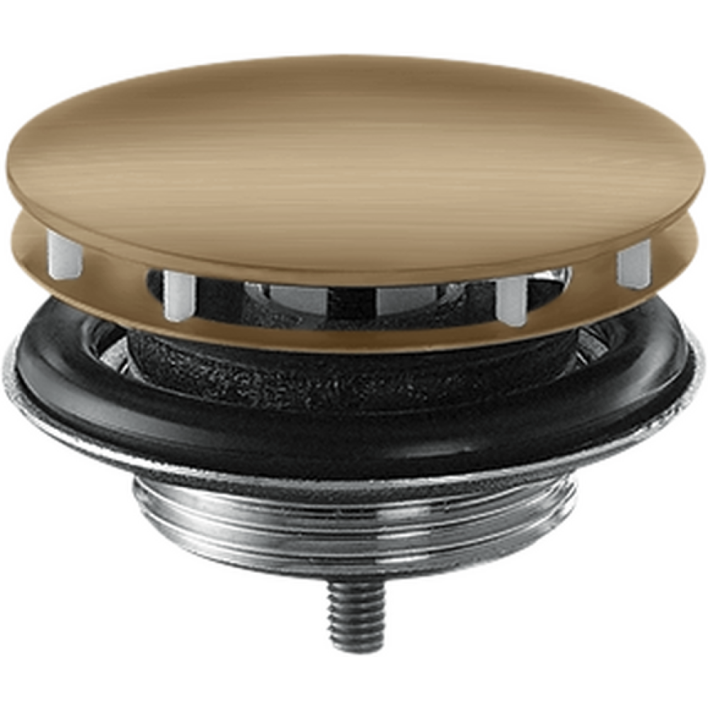 Сливной набор незапираемый, для раковины Axor, 51301140, шлифованная бронза