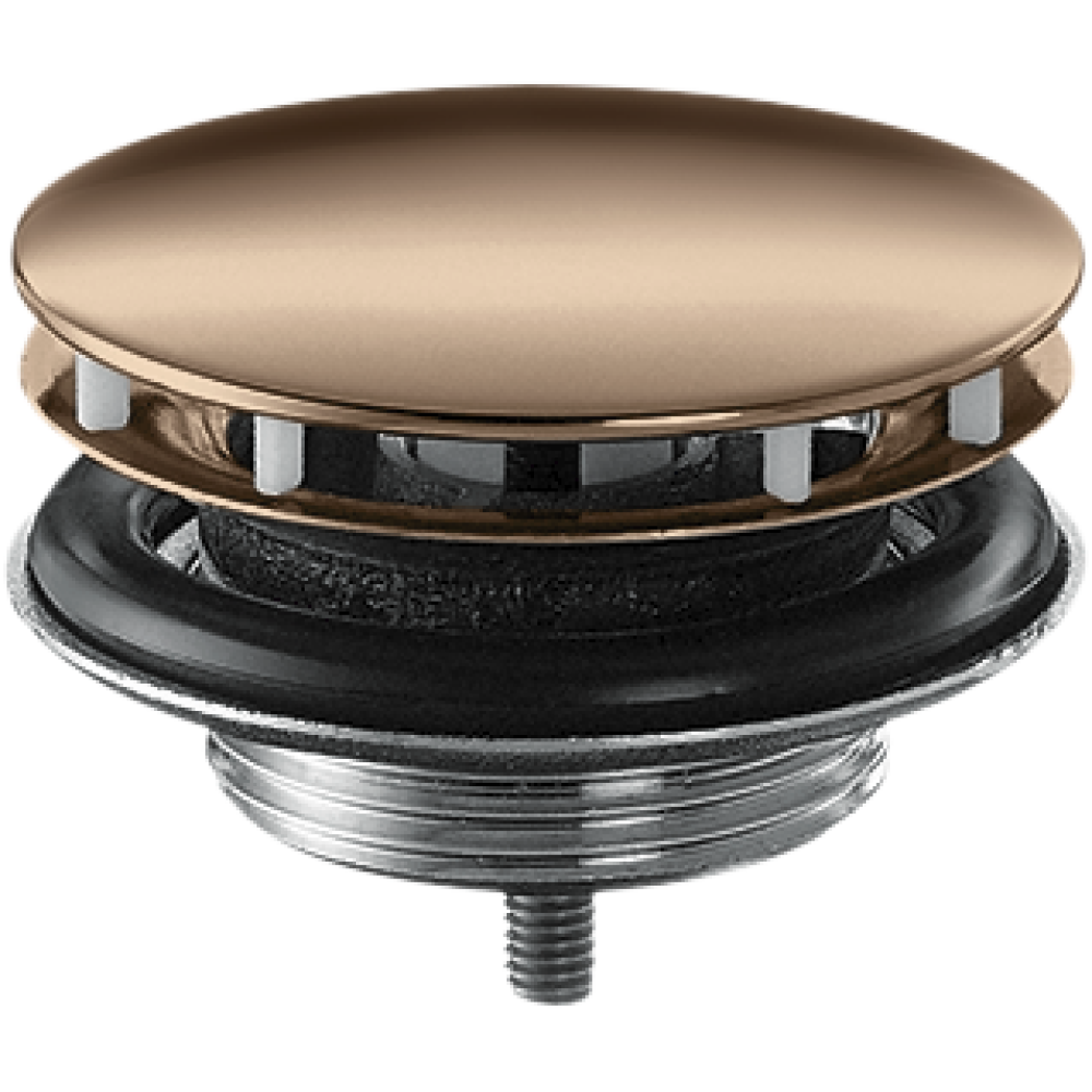 Сливной набор незапираемый, для раковины Axor, 51301300, полированное красное золото 