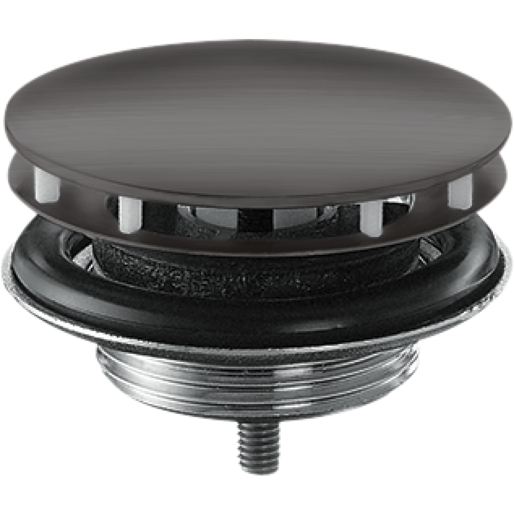 Сливной набор незапираемый, для раковины Axor, 51301340, шлифованный черный хром 