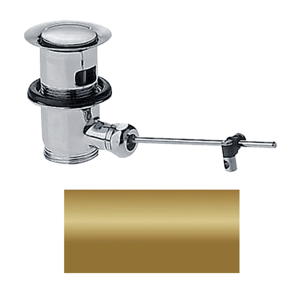Сливной набор с возможностью перекрытия стока, для раковины и биде Axor, 51302130, полированная бронза