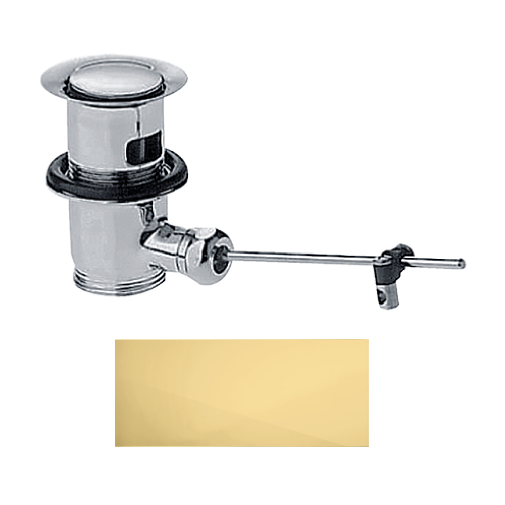 Сливной набор с возможностью перекрытия стока, для раковины и биде Axor, 51302990, полированное золото