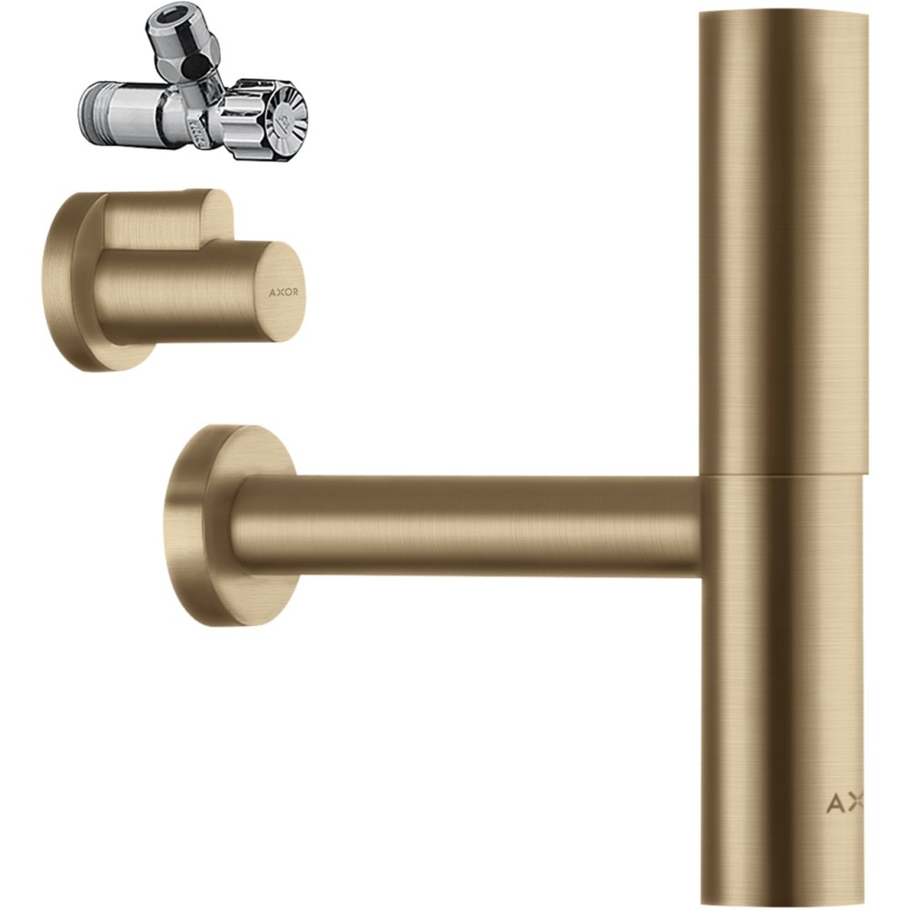 Дизайнерский сифон Flowstar Axor, 51304140, шлифованная бронза