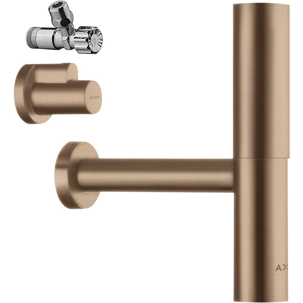 Дизайнерский сифон Flowstar Axor, 51304310, шлифованное красное золото