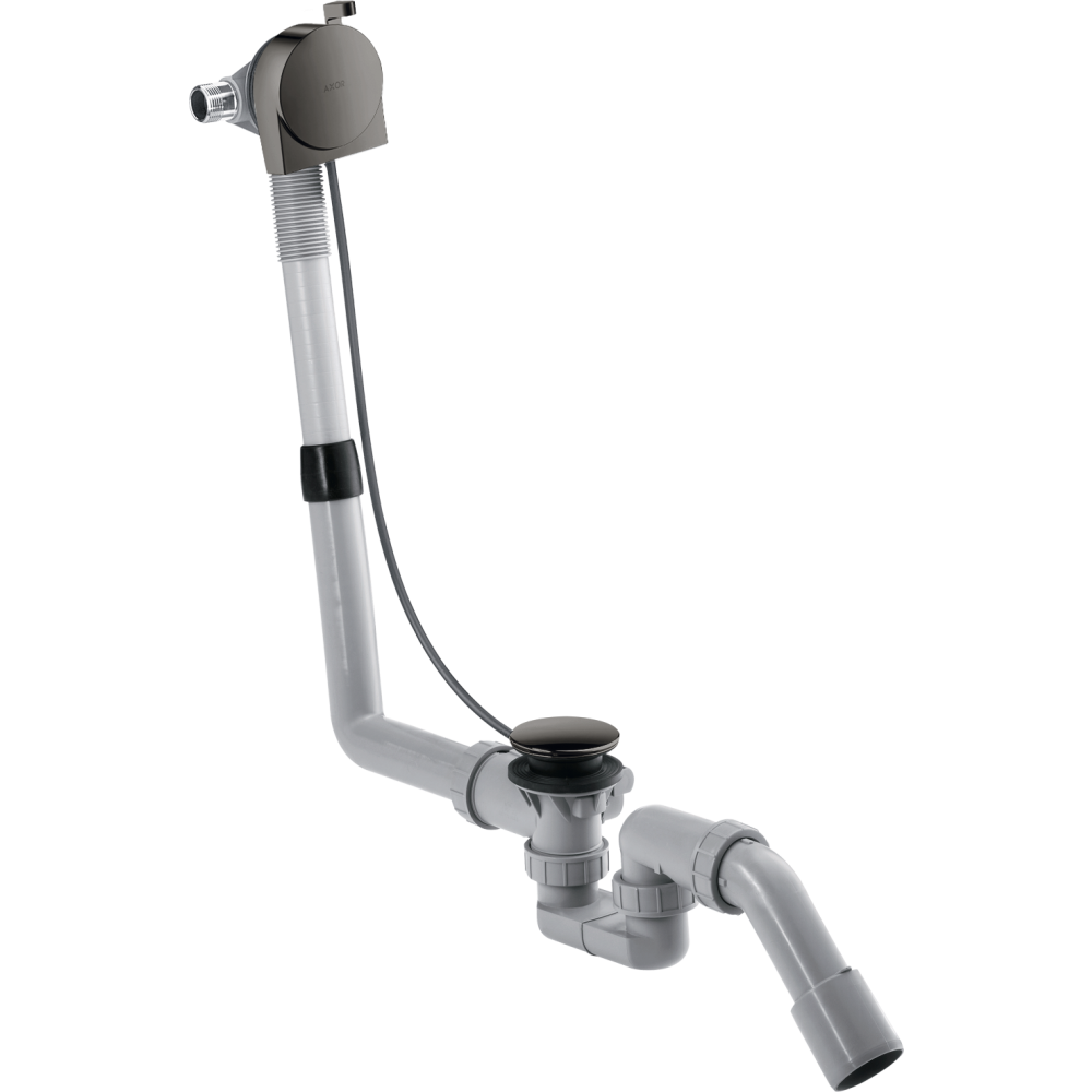 Набор для налива-слива-перелива для стандартных ванн Axor, 58307330, полированный черный хром 