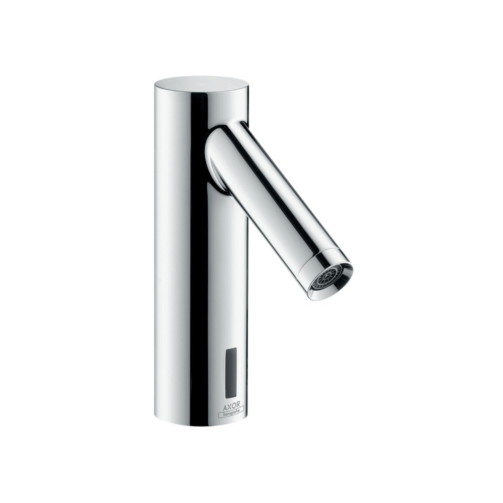 Смеситель AXOR Starck Organic для раковины электронный без регулировки температуры питание от батареек хром  10106000