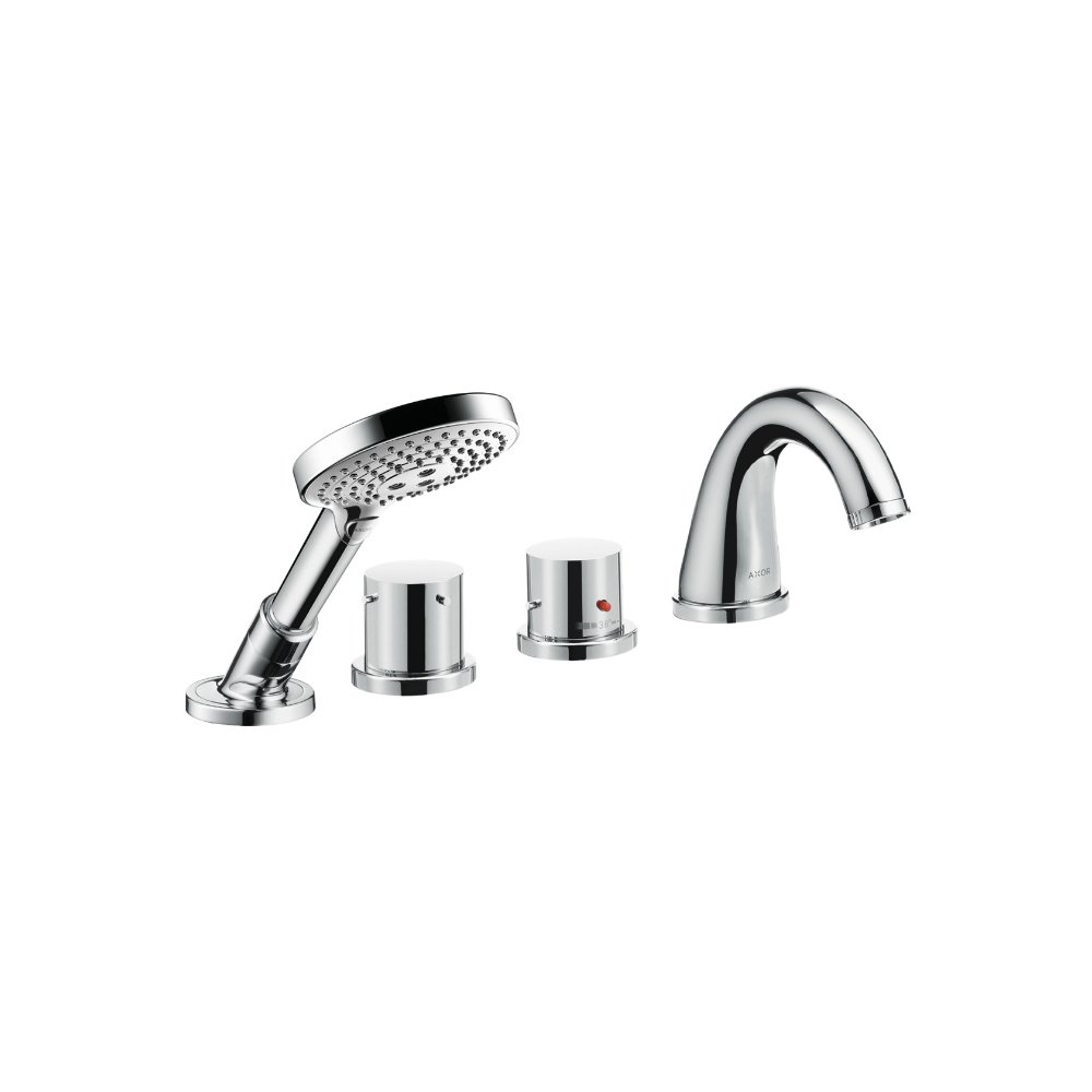 Смеситель AXOR Starck Organic на край ванны на 4 отверстия с термостатом 1/2  хром  10461000
