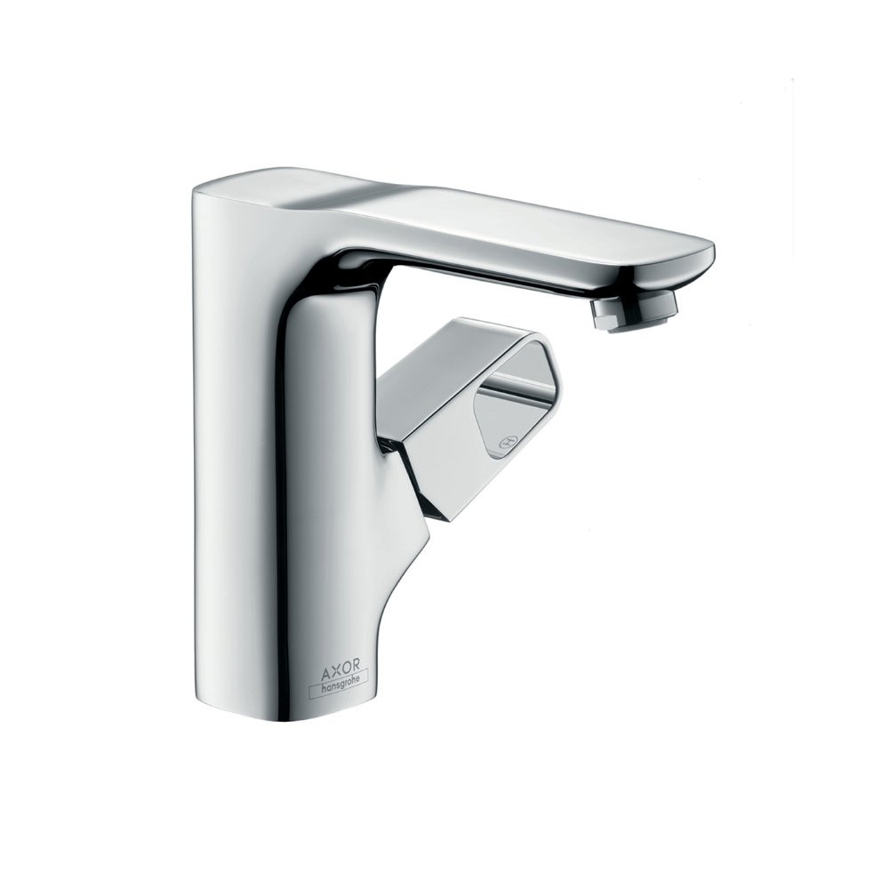 Смеситель AXOR Uno для раковины напольный с рукояткой zero с неперекрываемым сливным набором хром  11021000