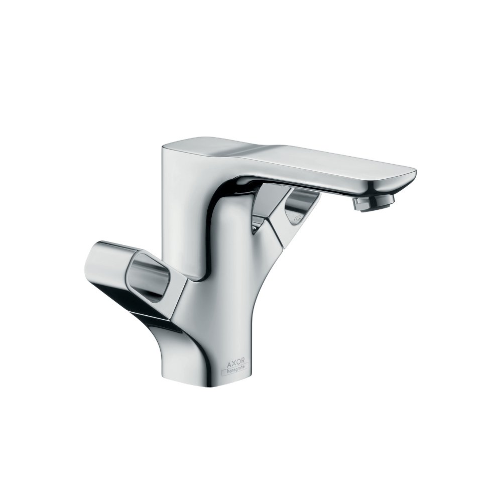 Смеситель AXOR Urquiola для раковины с высотой излива 120 мм с двумя рукоятками со сливным гарнитуром хром  11024000
