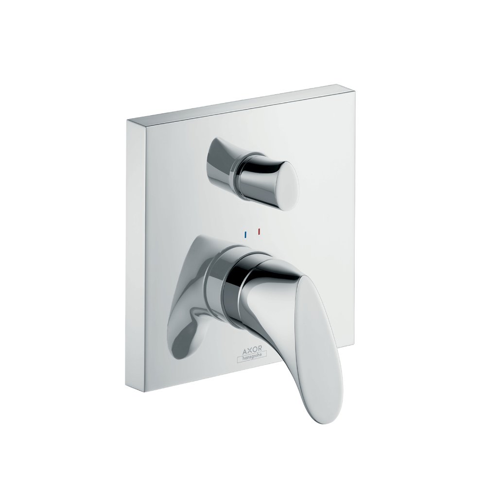 Смеситель для ванны AXOR Starck Organic для скрытого монтажа со встроенной защитной комбинацией хром  12416000