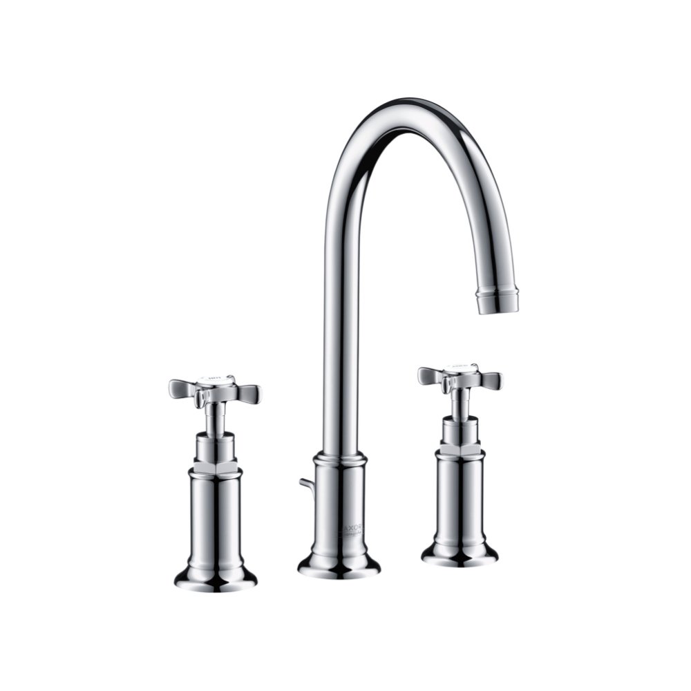 Смеситель AXOR Montreux для раковины с высотой излива 180 мм на 3 отверстия со сливным гарнитуром хром  16513000