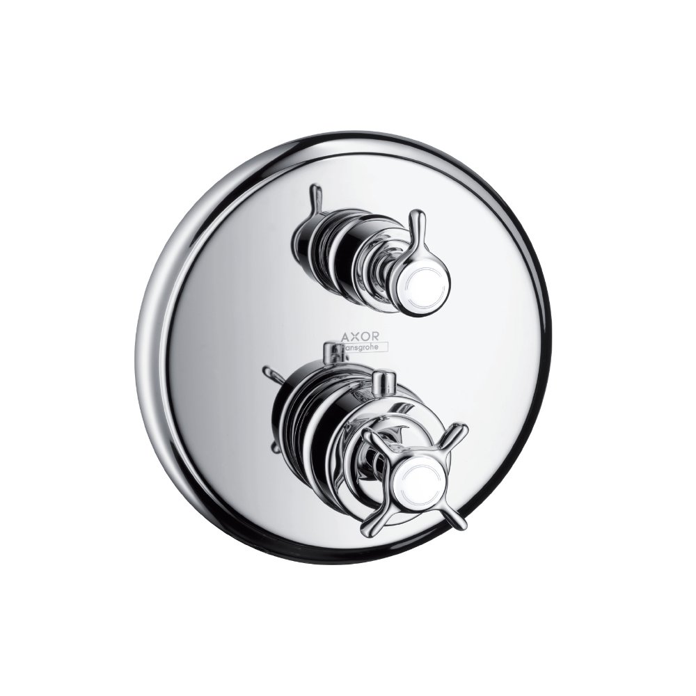 Термостат AXOR Montreux запорный вентиль переключатель потоков для скрытого монтажа шлифованный никель  16820000