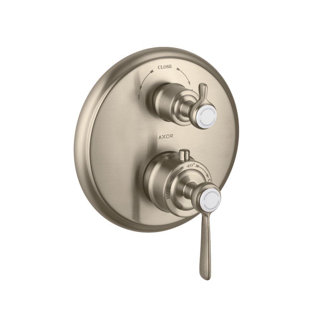 Термостат AXOR Carlton запорный вентиль переключатель потоков с крестовой рукояткой для скрытого монтажа хром  16821820