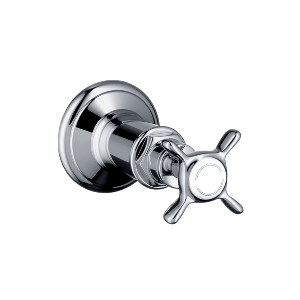 Запорный вентиль AXOR Montreux для скрытого монтажа 1/2  и 3/4  шлифованный никель  16871820