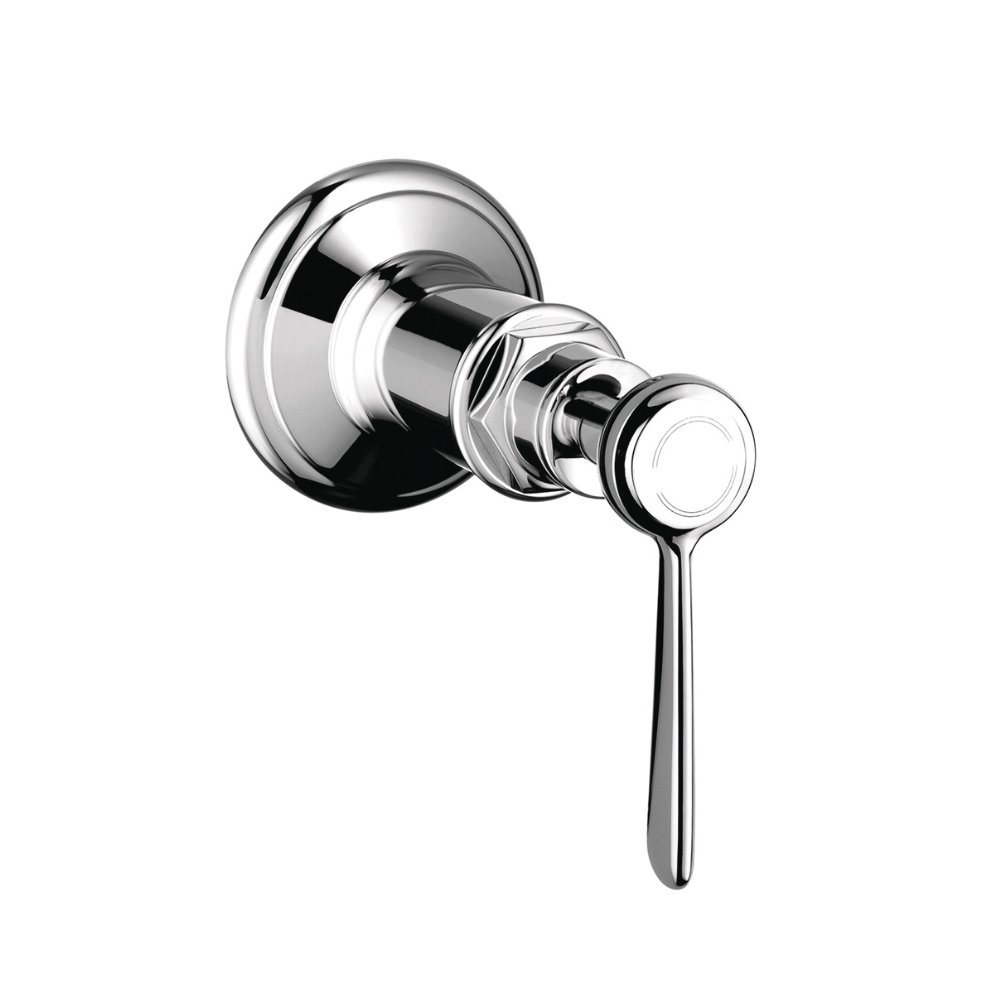 Запорный вентиль AXOR Montreux с рычаговой рукояткой для скрытого монтажа 1/2  и 3/4  хром  16872000