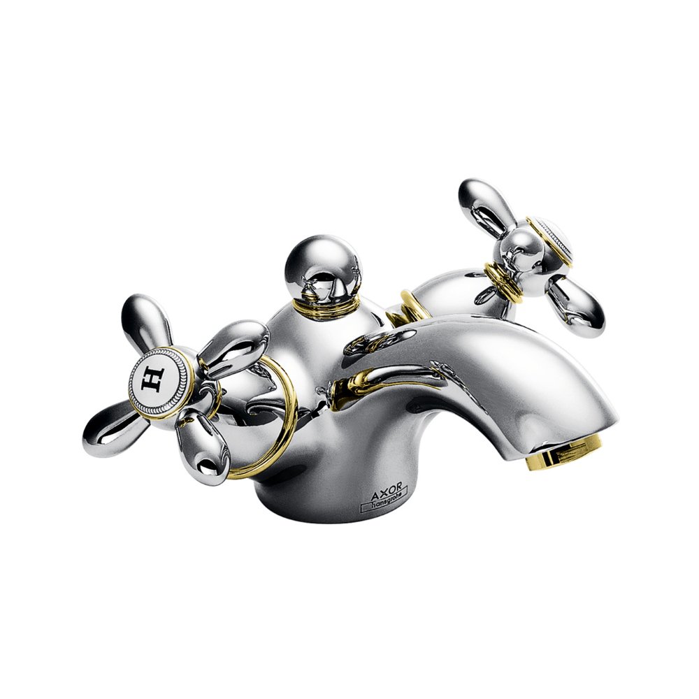 Смеситель AXOR Uno для раковины с высотой излива 70 мм с рукояткой петлей с незапираемым сливным набором хром  17032000