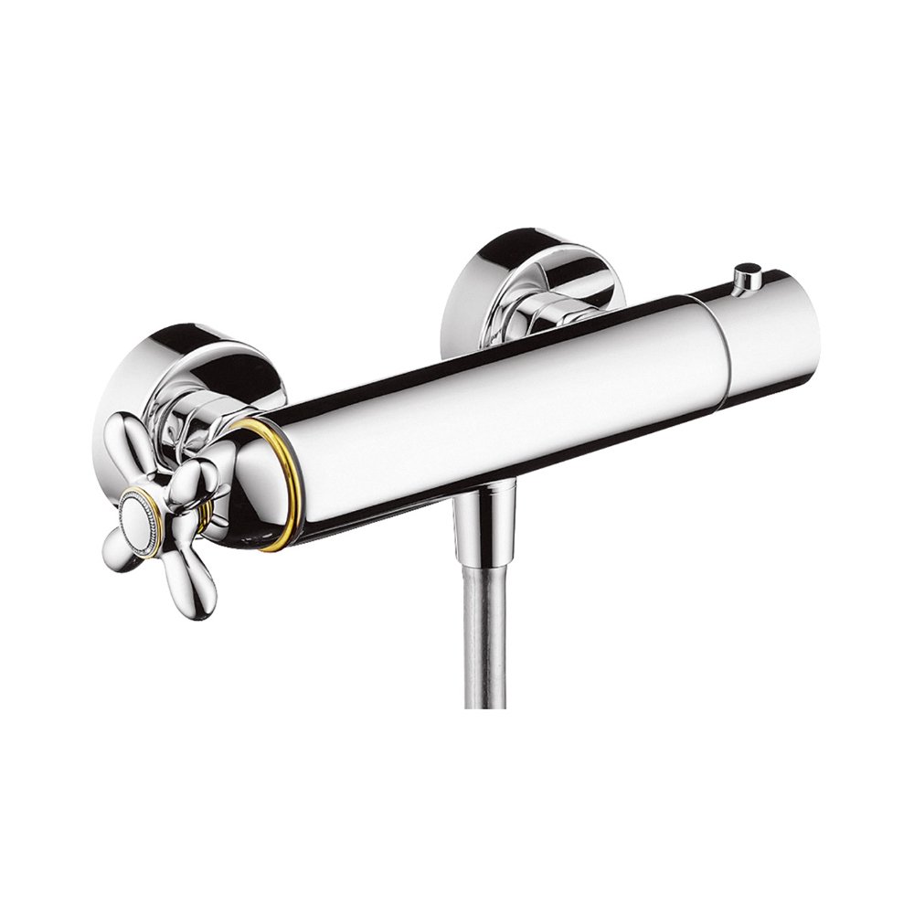 Термостат AXOR Carlton для душа внешнего монтажа 1/2  хром и золото  17261000