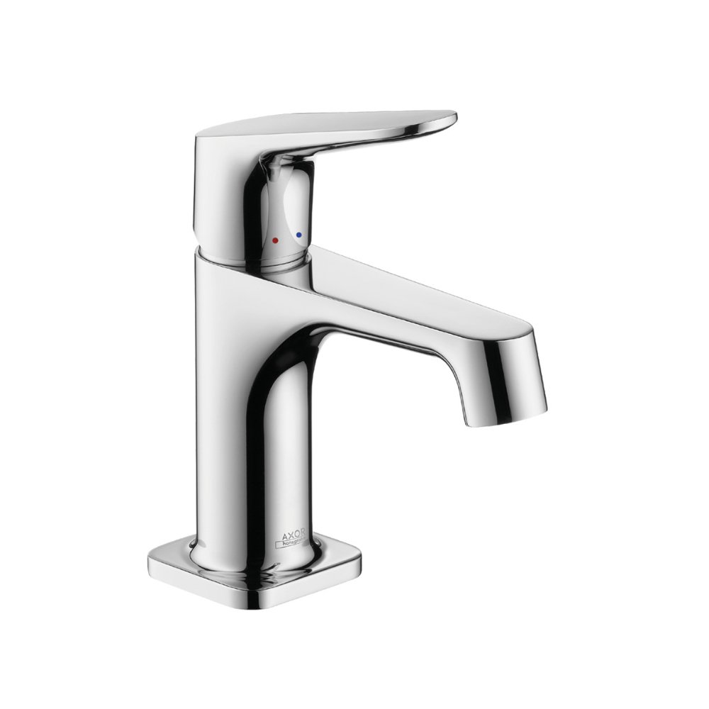 Смеситель для маленькой раковины AXOR Citterio M с высотой излива 70 мм со сливным гарнитуром хром  34016000