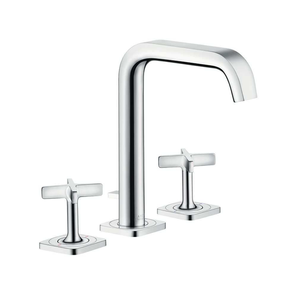 Смеситель AXOR Citterio E для раковины с высотой излива 170 мм на 3 отверстия с розетками и донным клапаном хром  36108000