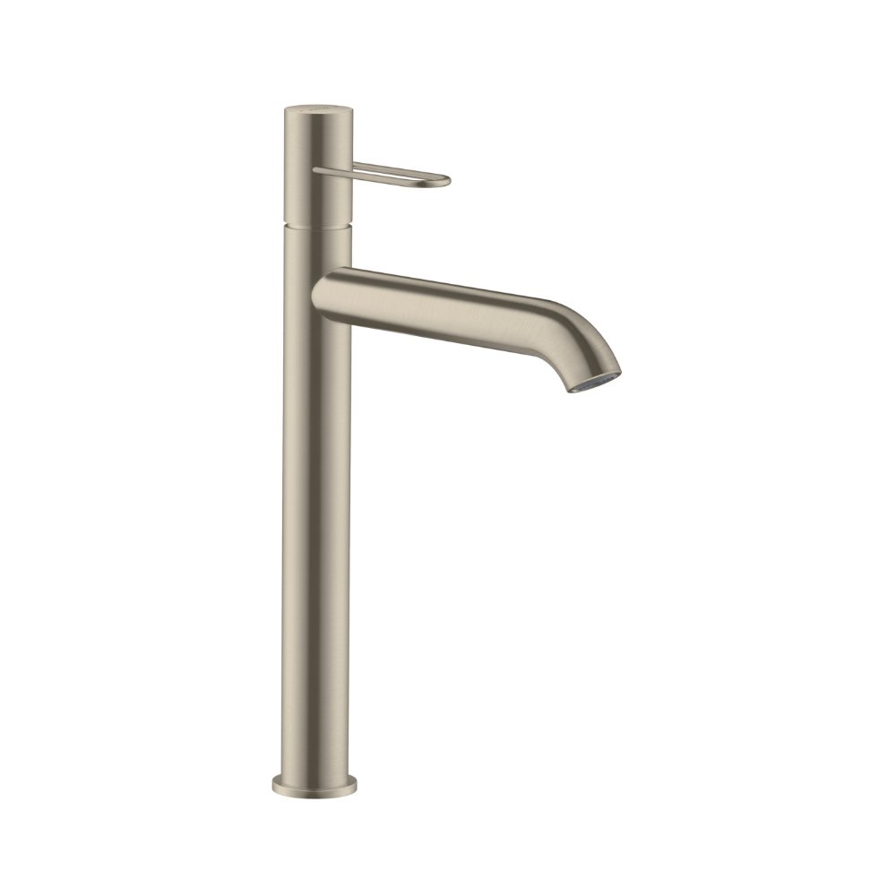 Смеситель AXOR Uno для раковины с высотой излива 250 мм с рукояткой петлей с незапираемым сливным набором полированная латунь  38034820