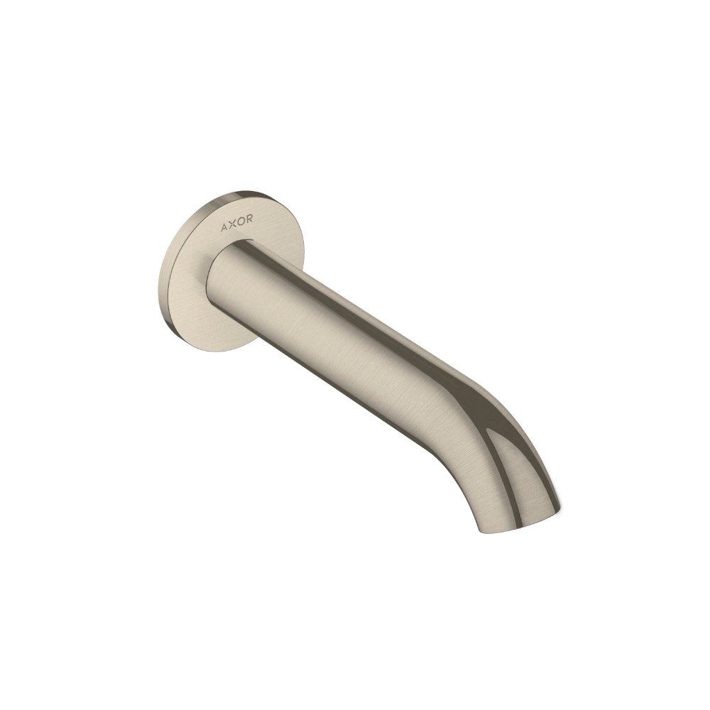 Излив на ванну AXOR Uno шлифованный никель прямой формы  38411820