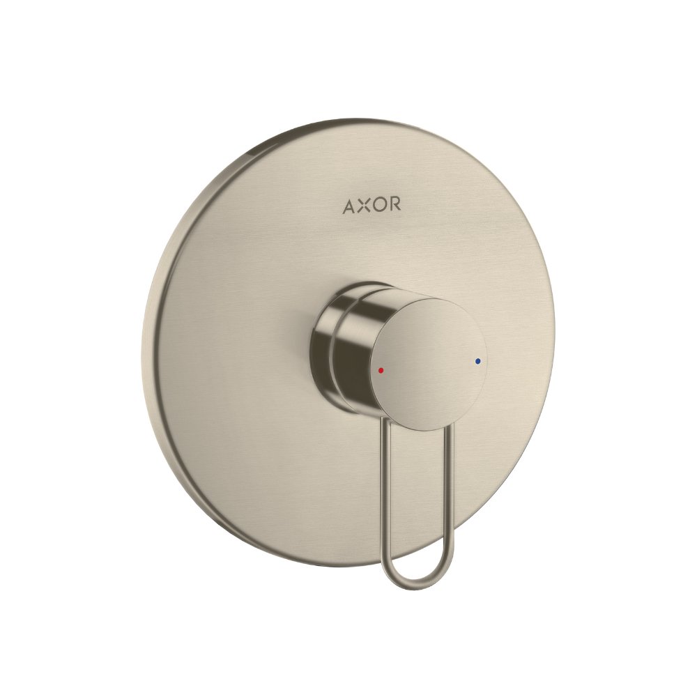 Смеситель для душа AXOR Uno с рукояткой петлей для скрытого монтажа шлифованный никель  38626820