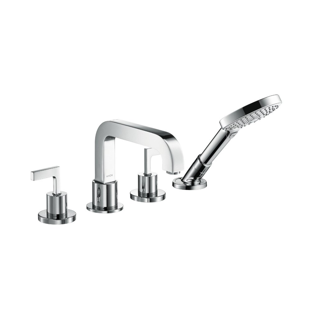 Смеситель для ванны AXOR Citterio на 4 отверстия монтаж на плитку с рычаговыми рукоятками 1/2  хром  39454000