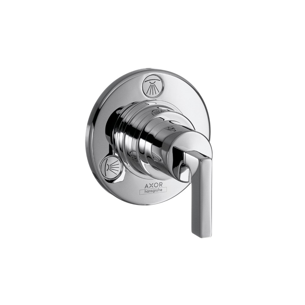 Запорный вентиль переключатель потоков AXOR Citterio Trio/Quattro с рычаговой рукояткой для скрытого монтажа 3/4  хром  39920000