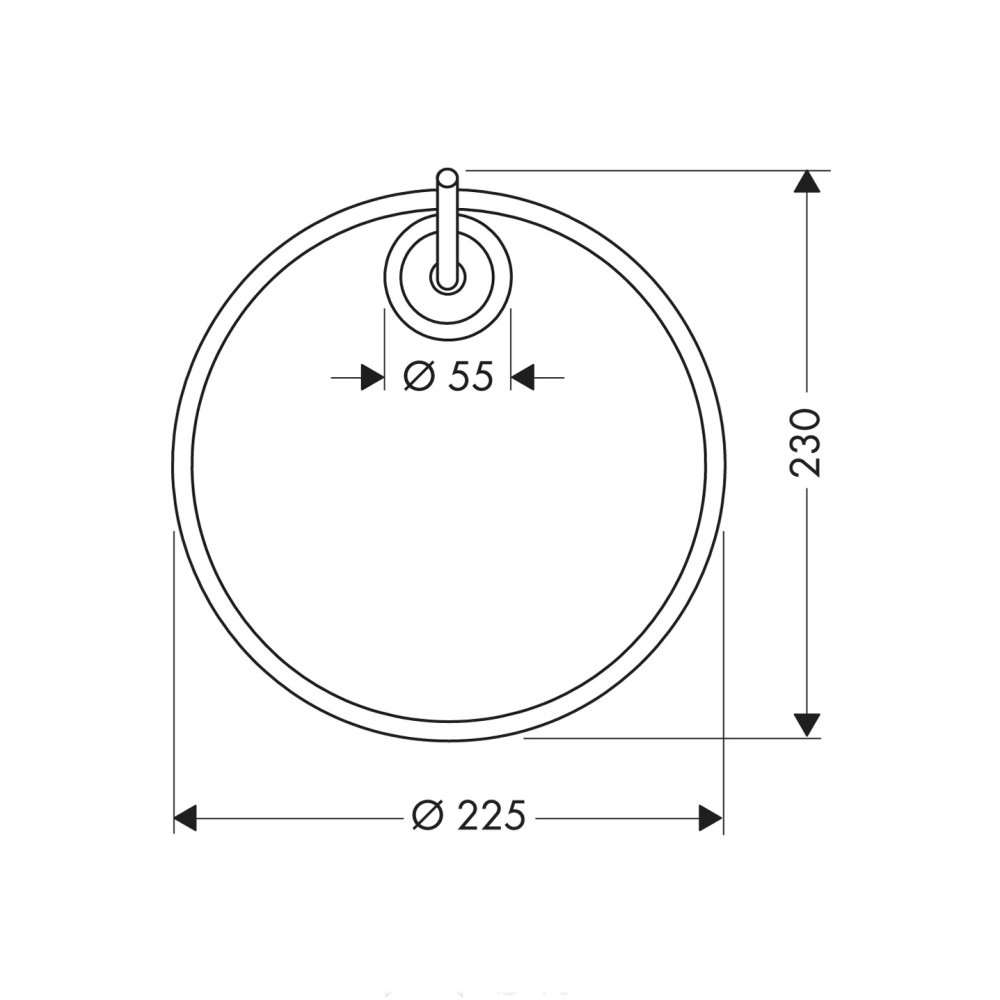 Полотенцедержатель AXOR Starck кольцевой хром  40821000