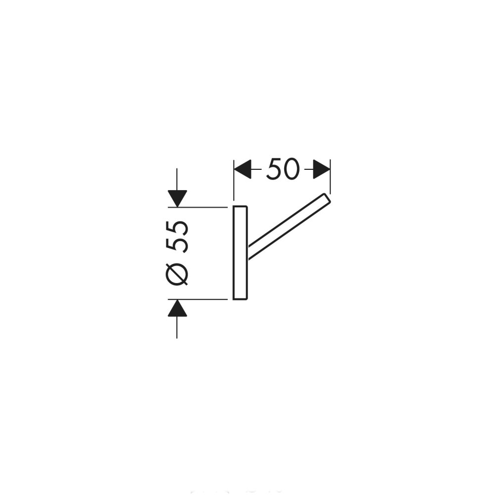 Крючок одинарный AXOR Starck хром  40837000