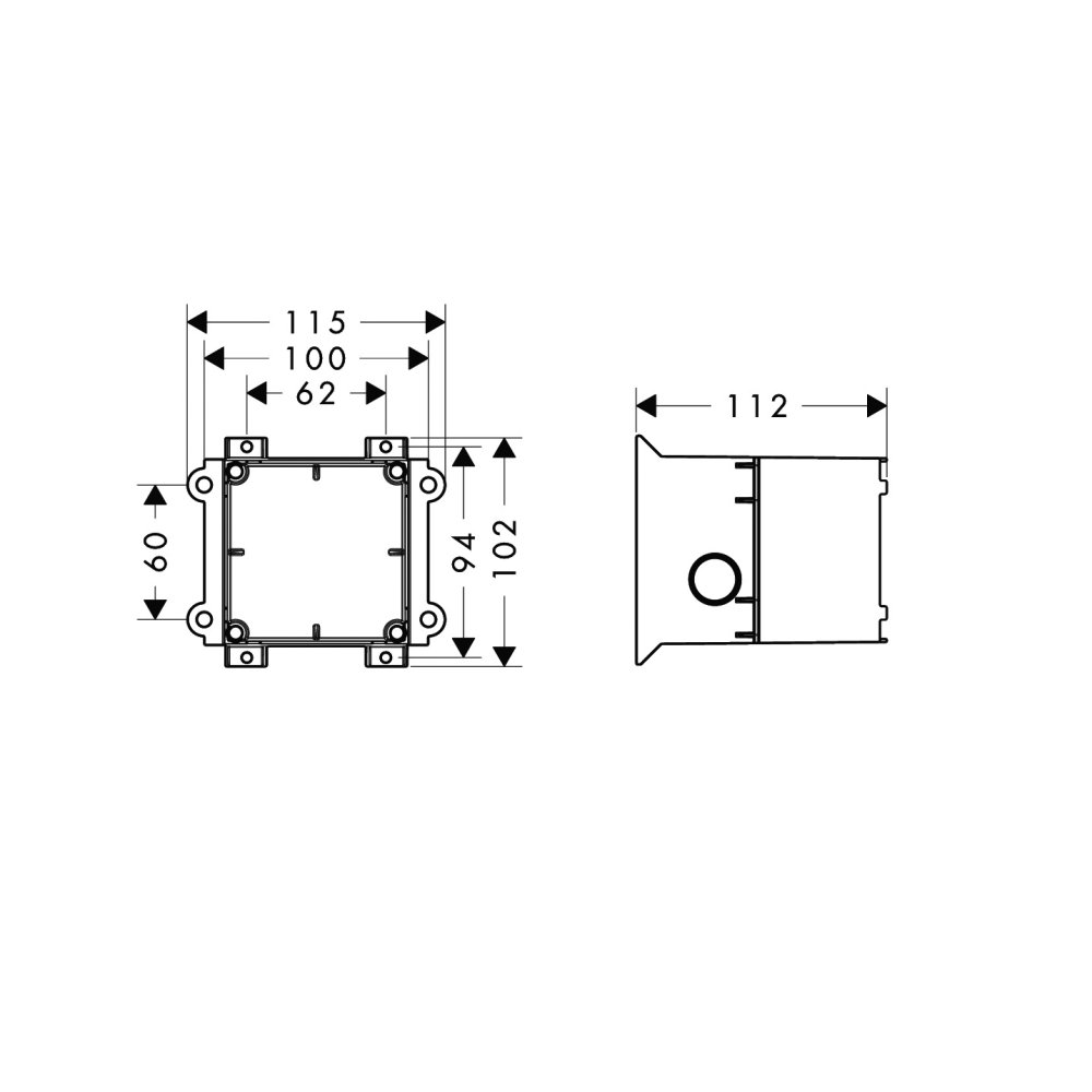 Скрытая часть AXOR для модуля подсветки/динамика  40876180