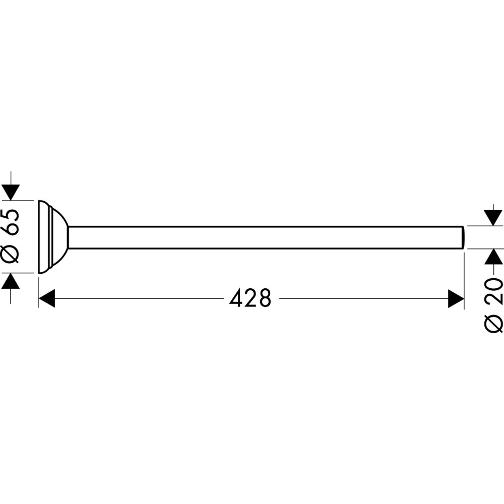Держатель для полотенца AXOR Carlton 428 мм хром  41420000