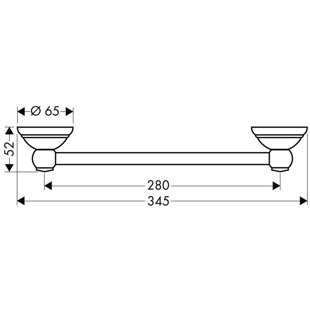 Поручень AXOR Carlton хром  41430000