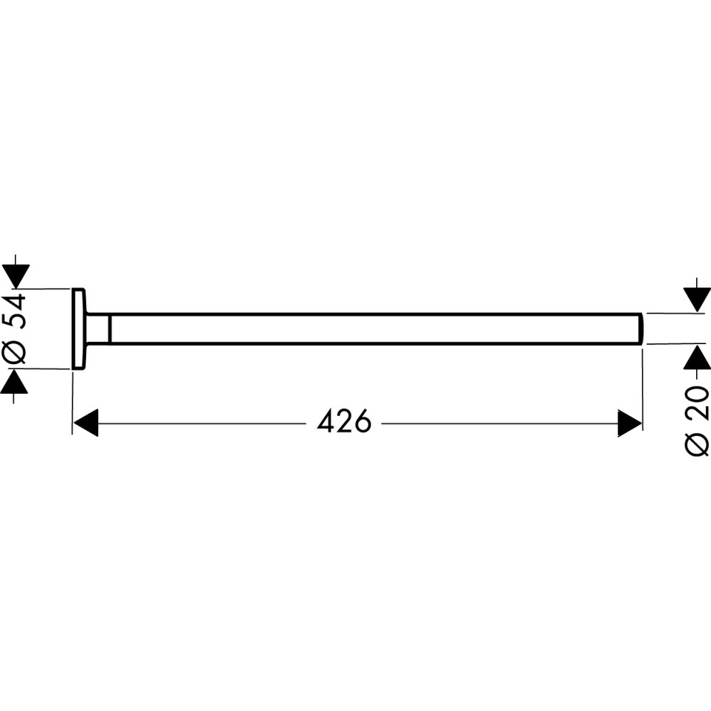 Держатель для полотенца AXOR Uno 426 мм хром  41520000