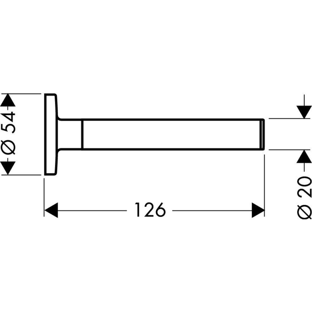 Держатель для туалетной бумаги AXOR Uno 126 мм для 1 рулона хром  41528000