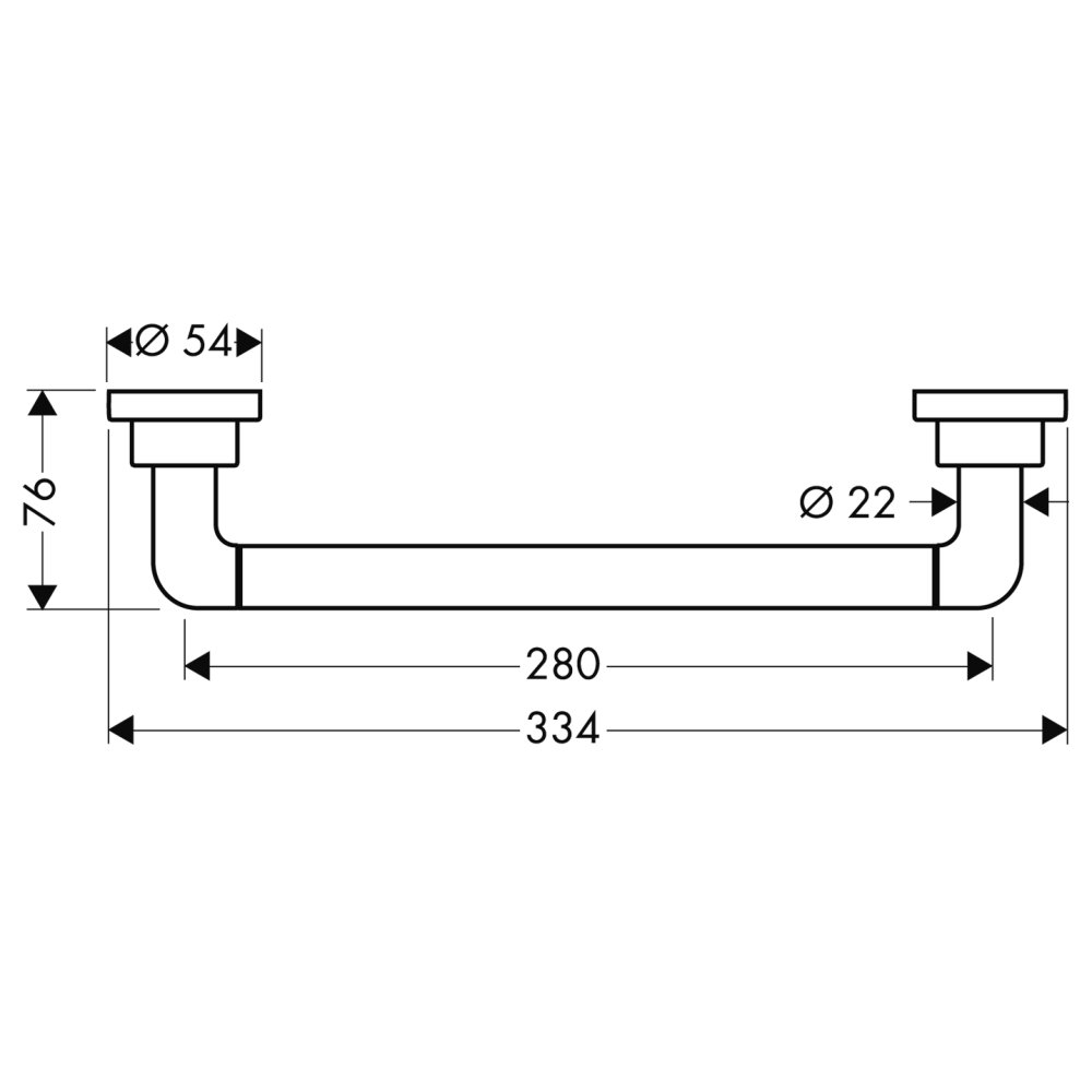 Поручень AXOR Citterio хром  41730000