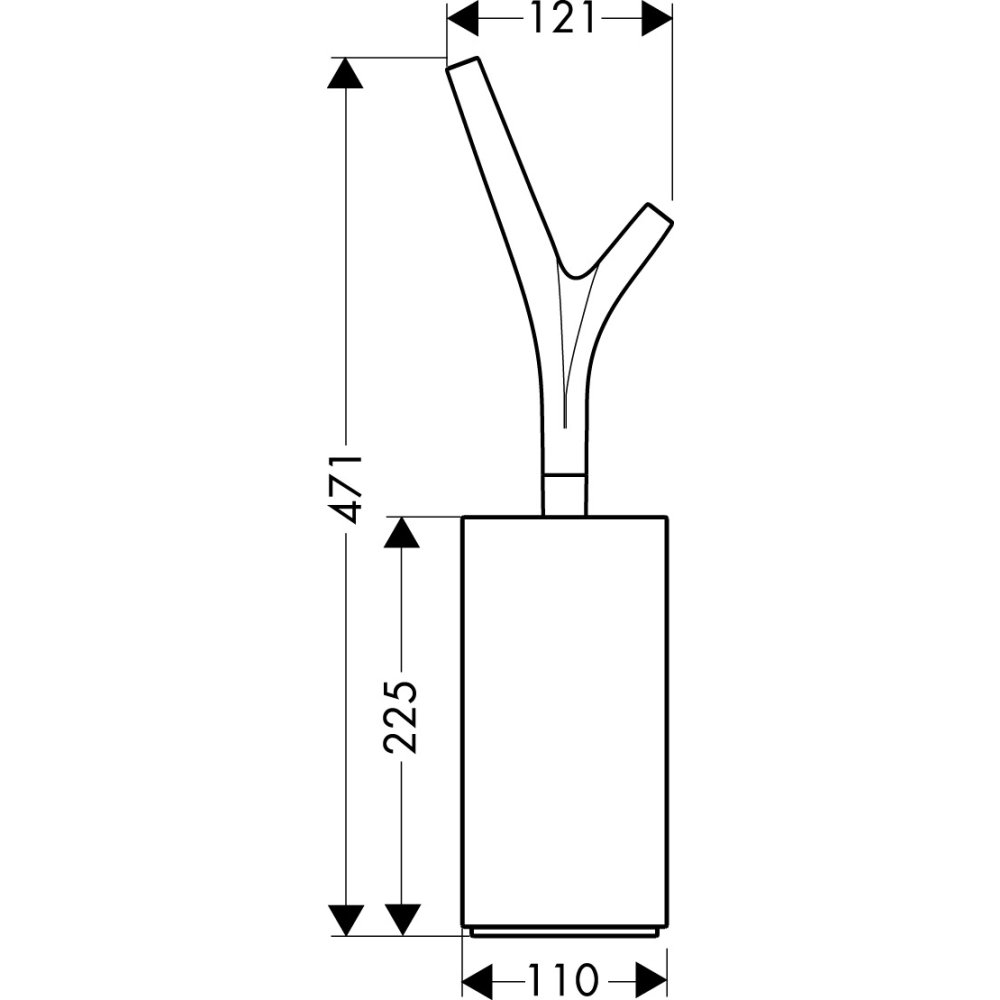 Набор для WC AXOR Massaud хром  42235000