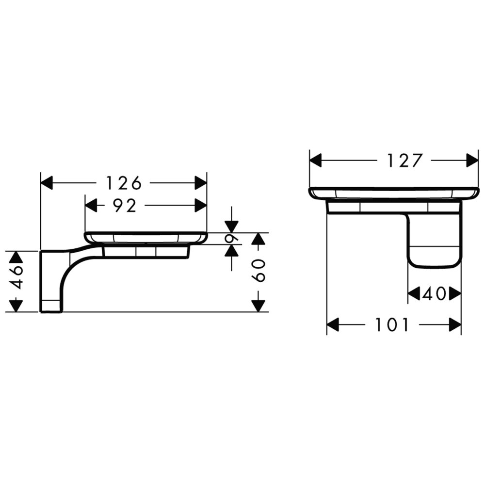 Мыльница AXOR Urquiola хром  42433000