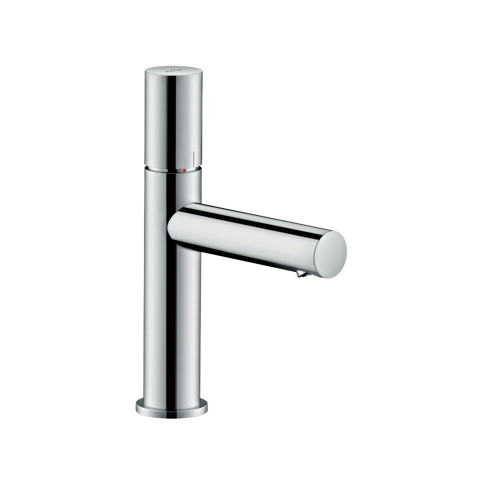 Смеситель AXOR Uno для раковины с высотой излива 110 мм с рукояткой zero с неперекрываемым сливным набором хром  45002000