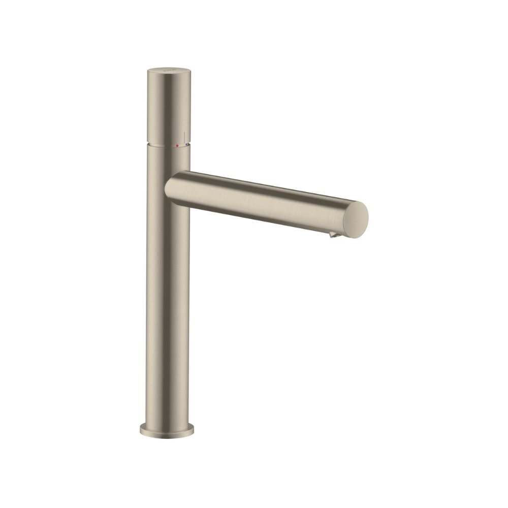 Смеситель AXOR Uno для раковины с высотой излива 200 мм с рукояткой zero с незапираемым сливным набором полированная латунь  45003820