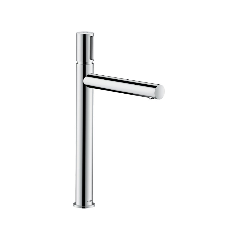 Смеситель AXOR Uno для раковины с высотой излива 260 мм Select с неперекрываемым сливным набором шлифованный никель  45014000